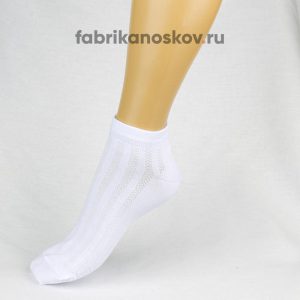 Укороченные мужские носки с узором на лицевой части