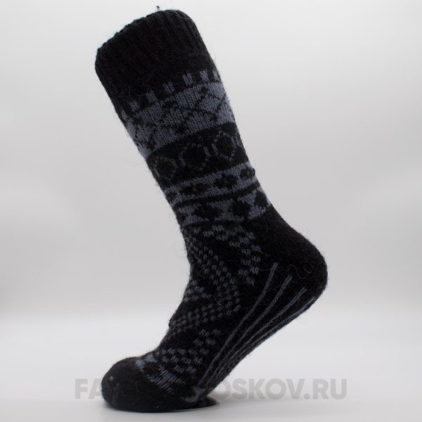 Мужские шерстяные носки с орнаментом Мужские шерстяные носки с орнаментом