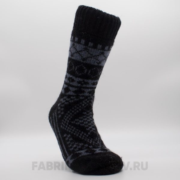 Мужские шерстяные носки с орнаментом Мужские шерстяные носки с орнаментом