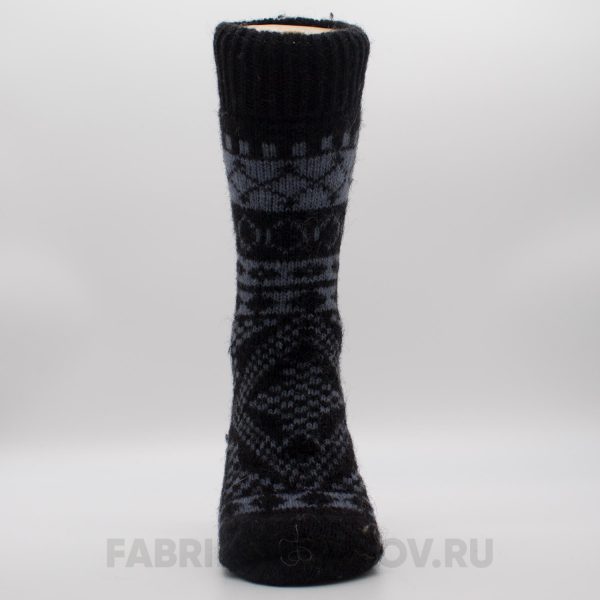 Мужские шерстяные носки с орнаментом Мужские шерстяные носки с орнаментом