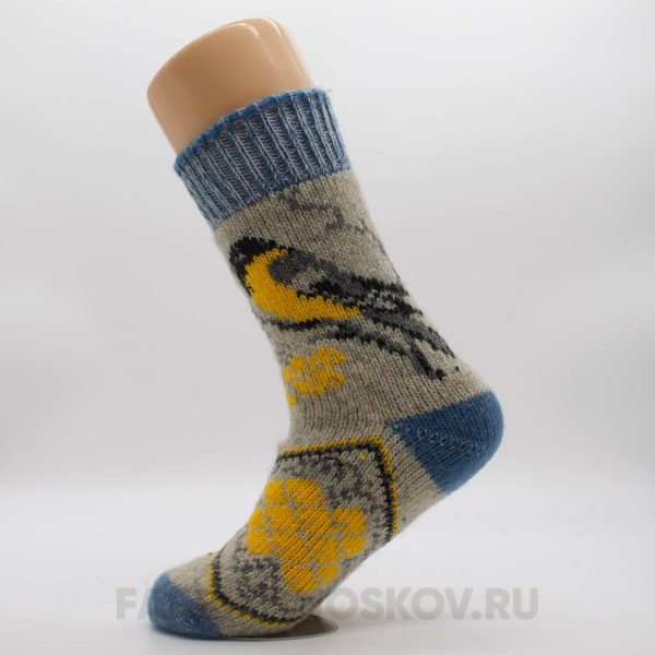 Женские носки со снегирем Женские носки со снегирем