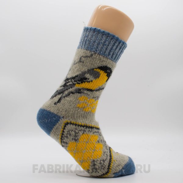 Женские носки со снегирем Женские носки со снегирем