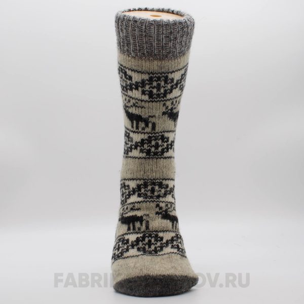 Мужские шерстяные носки с оленями Мужские шерстяные носки с оленями