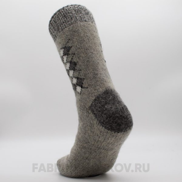 Мужские шерстяные носки с ромбами Мужские шерстяные носки с ромбами