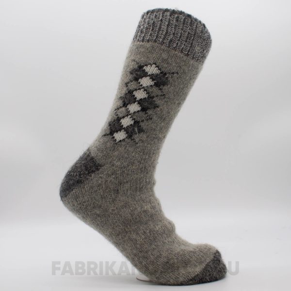 Мужские шерстяные носки с ромбами Мужские шерстяные носки с ромбами