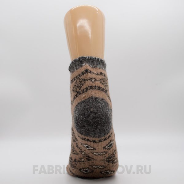 Мужские короткие шерстяные носки с орнаментом