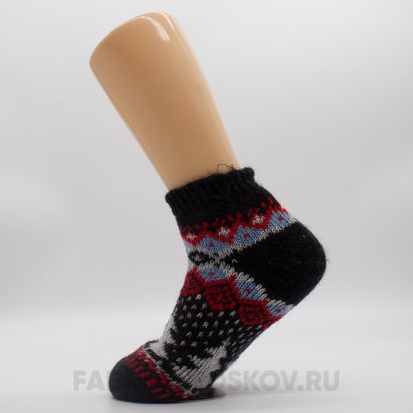 Мужские короткие шерстяные носки с елкой Мужские короткие шерстяные носки с елкой