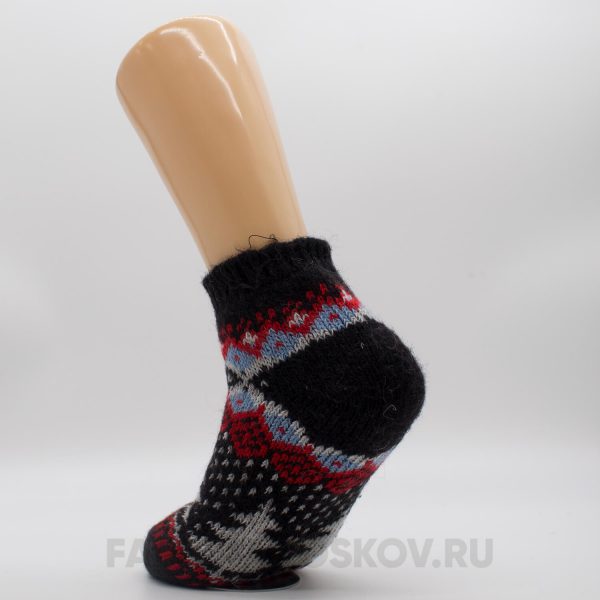 Мужские короткие шерстяные носки с елкой Мужские короткие шерстяные носки с елкой