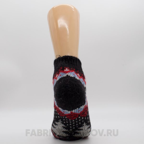 Мужские короткие шерстяные носки с елкой Мужские короткие шерстяные носки с елкой