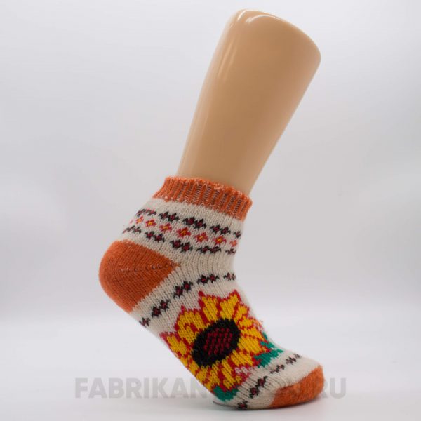 Женские короткие шерстяные носки с подсохнухом Женские короткие шерстяные носки с подсохнухом