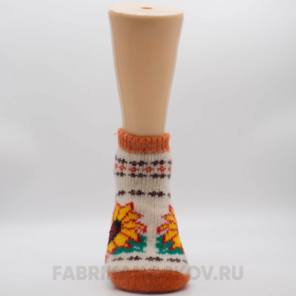 Женские короткие шерстяные носки с подсохнухом Женские короткие шерстяные носки с подсохнухом