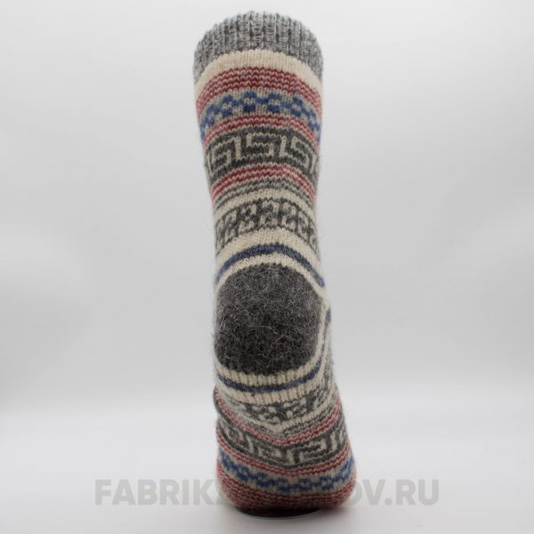 Мужские длинные шерстяные носки с полосками