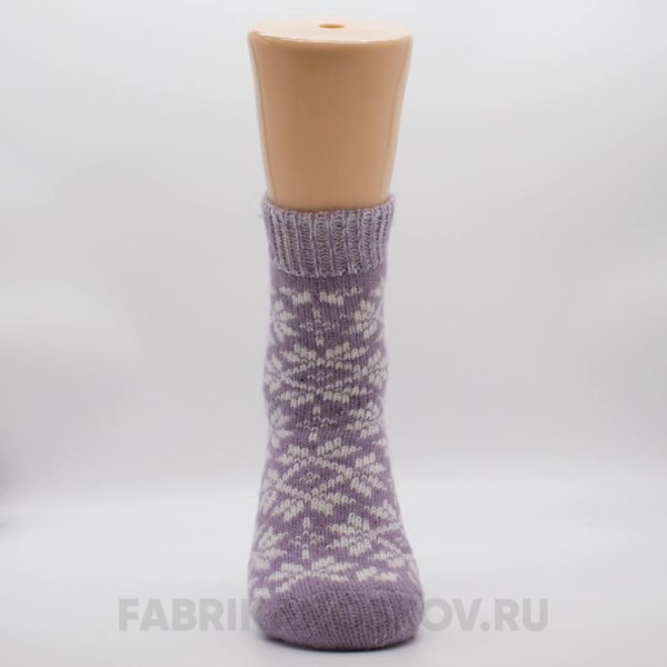 Женские шерстяные носки со снежинками Женские шерстяные носки со снежинками