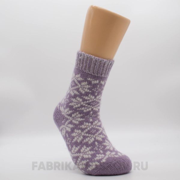 Женские шерстяные носки со снежинками Женские шерстяные носки со снежинками