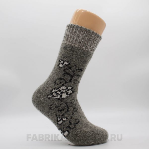 Женские длинные шерстяные носки с цветком Женские длинные шерстяные носки с цветком