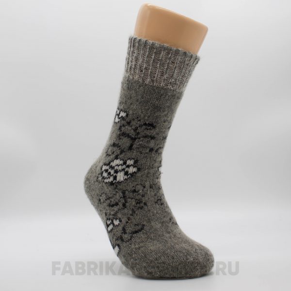 Женские длинные шерстяные носки с цветком Женские длинные шерстяные носки с цветком