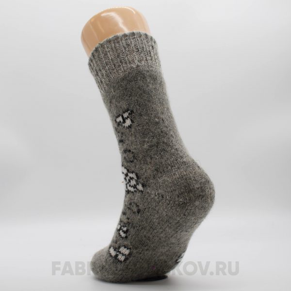 Женские длинные шерстяные носки с цветком Женские длинные шерстяные носки с цветком