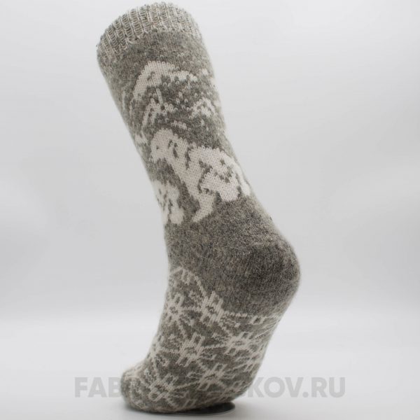 Мужские шерстяные носки с морским львом