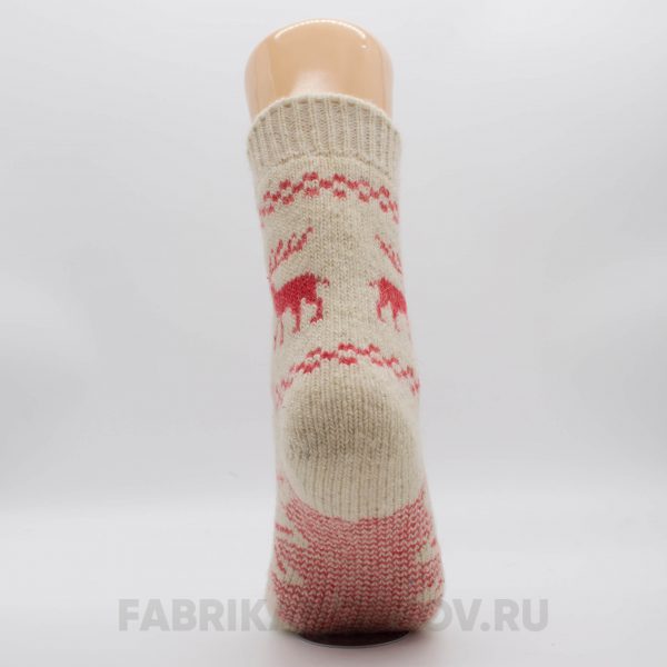 Женские длинные шерстяные носки с оленем с снежинкой Женские длинные шерстяные носки с оленем с снежинкой