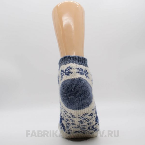 Женские короткие шерстяные носки с оленями с снегом Женские короткие шерстяные носки с оленями с снегом