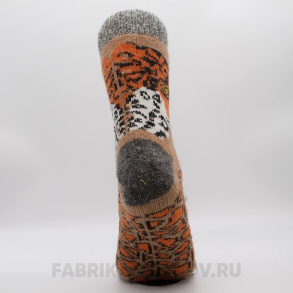 Мужские шерстяные носки с тигром