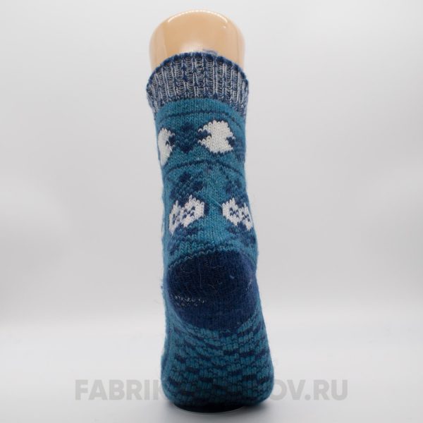 Женские шерстяные носки с орнаментом и узорами на следе Женские шерстяные носки с орнаментом и узорами на следе