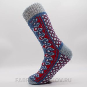 Мужские шерстяные носки с узорами
