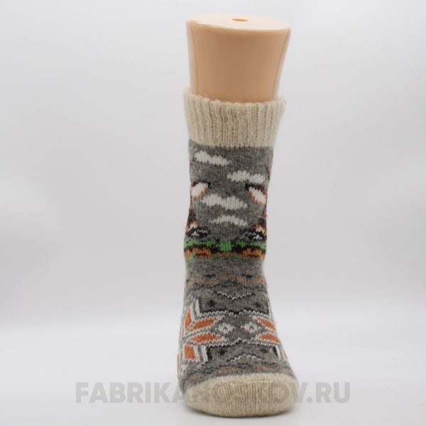 Мужские шерстяные носки с олененком