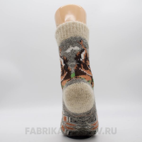 Мужские шерстяные носки с олененком