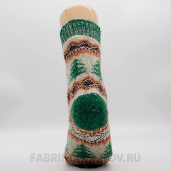 Женские шерстяные носки с елками Женские шерстяные носки с елками