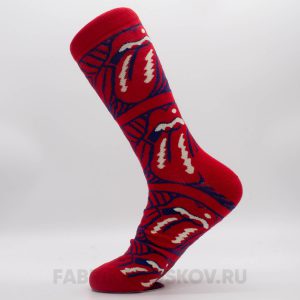 Мужские высокие носки с губами