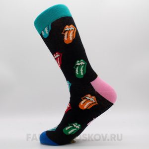 Мужские носки с разноцветными губами