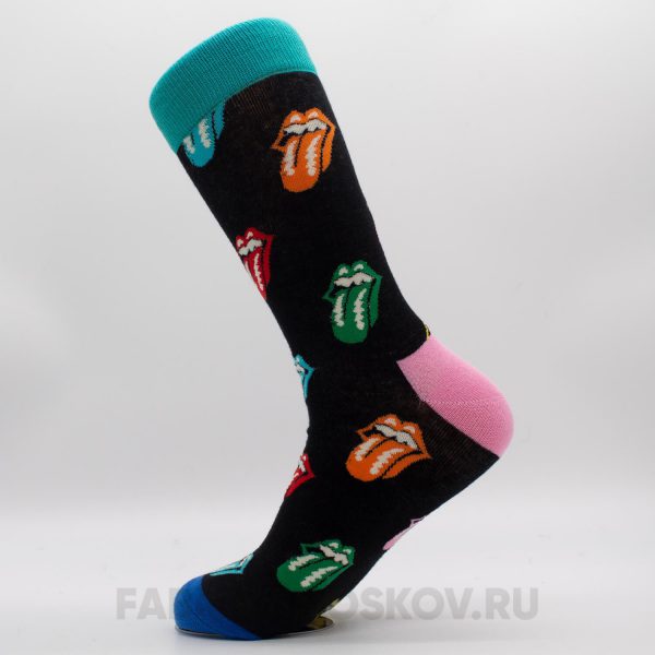 Мужские носки с разноцветными губами Мужские носки с разноцветными губами