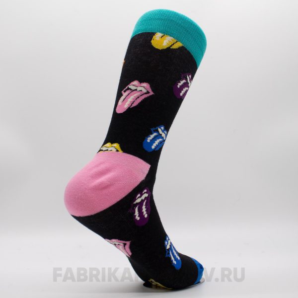 Мужские носки с разноцветными губами Мужские носки с разноцветными губами