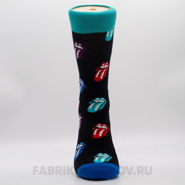 Мужские носки с разноцветными губами Мужские носки с разноцветными губами