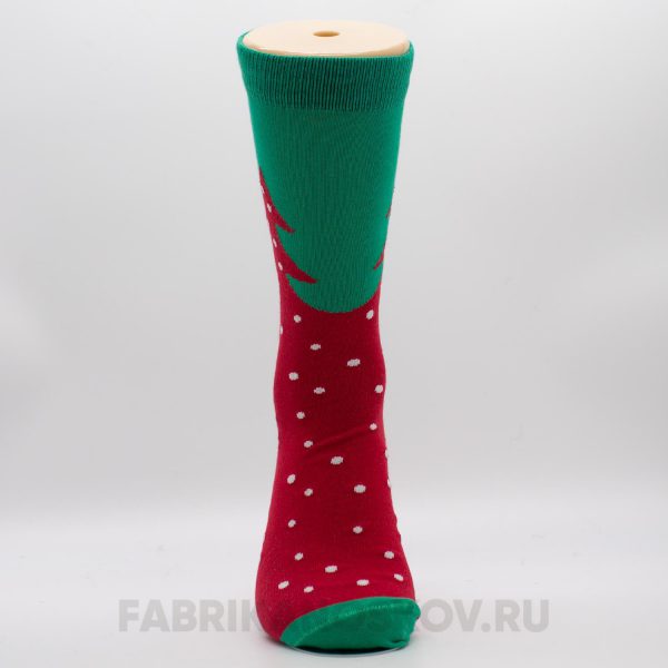 Мужские новогодние носки с елкой Мужские новогодние носки с елкой