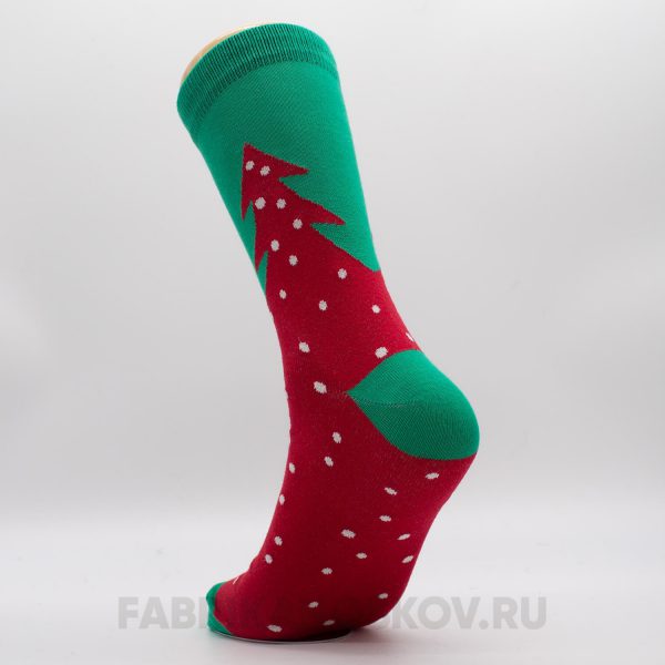 Мужские новогодние носки с елкой Мужские новогодние носки с елкой
