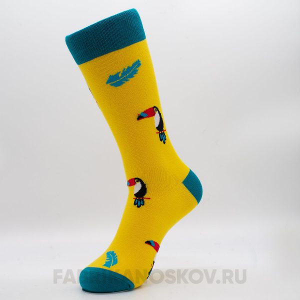 Мужские носки с изображением тукана Мужские носки с изображением тукана