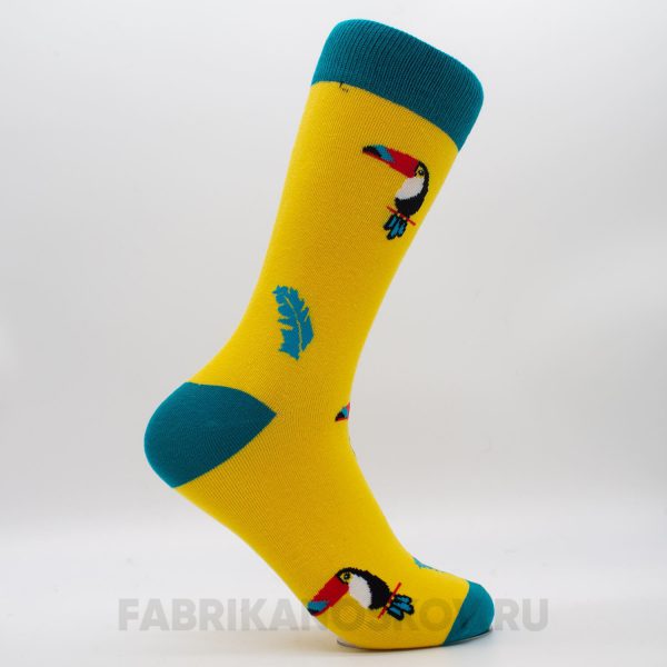 Мужские носки с изображением тукана Мужские носки с изображением тукана