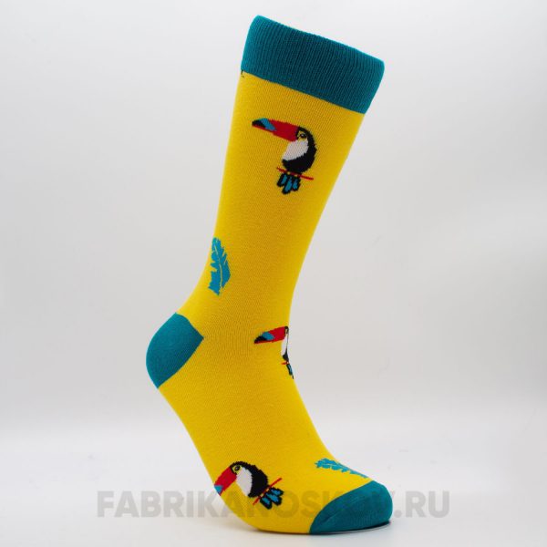 Мужские носки с изображением тукана Мужские носки с изображением тукана