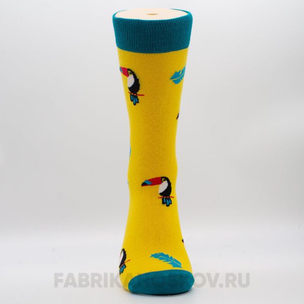 Мужские носки с изображением тукана Мужские носки с изображением тукана