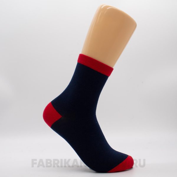 Мужские носки с красными пяткой и мыском Мужские носки с красными пяткой и мыском
