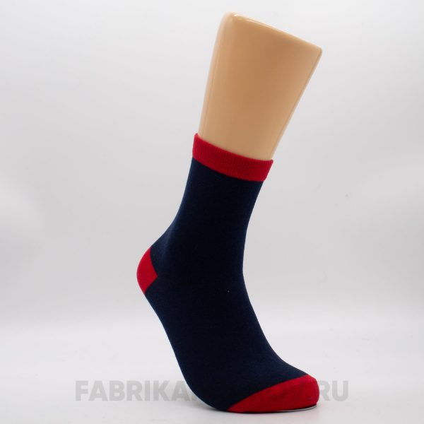 Мужские носки с красными пяткой и мыском Мужские носки с красными пяткой и мыском