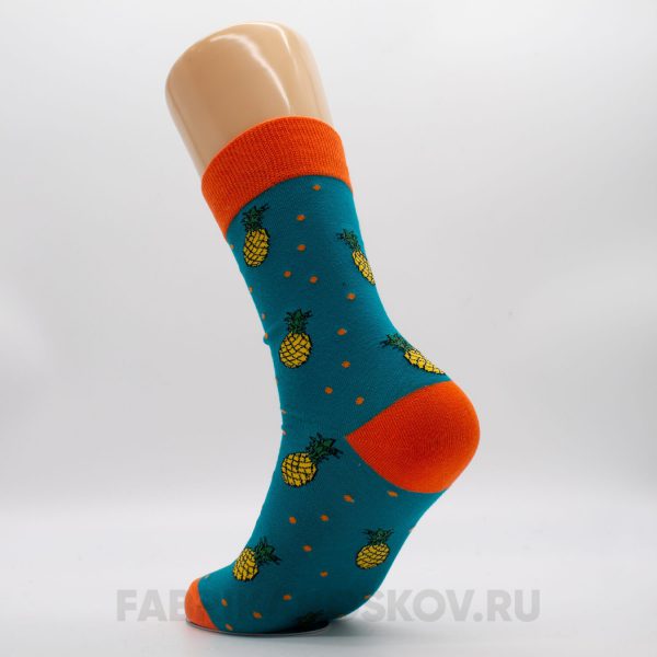 Мужские носки с ананасами Мужские носки с ананасами