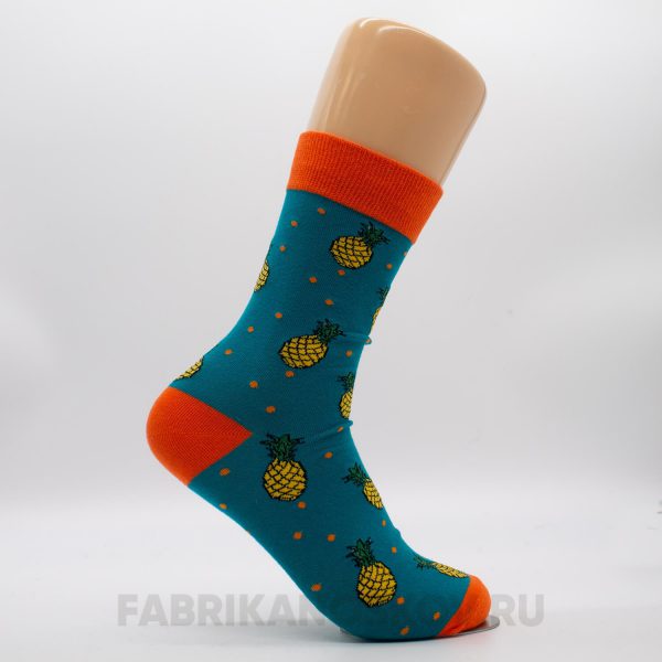 Мужские носки с ананасами Мужские носки с ананасами