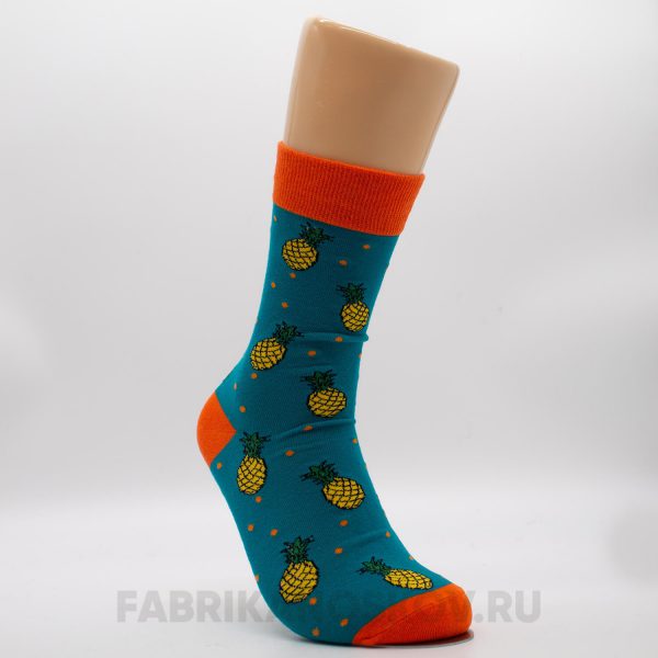 Мужские носки с ананасами Мужские носки с ананасами