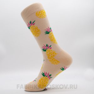Женские носки с изображением ананаса