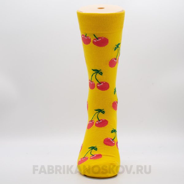 Мужские носки с изображением вишни