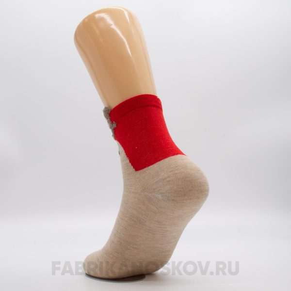 Женские новогодние носки с оленем Женские новогодние носки с оленем