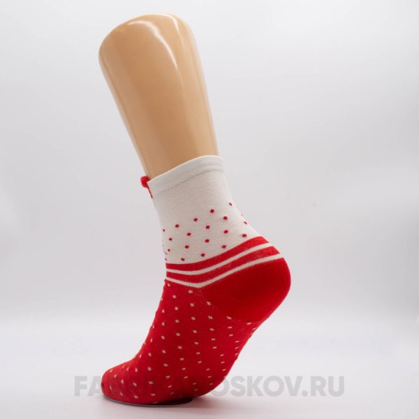 Женские новогодние носки с лисичкой и оленями